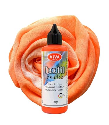 Washable dye for textiles, VIVA DECOR, orange