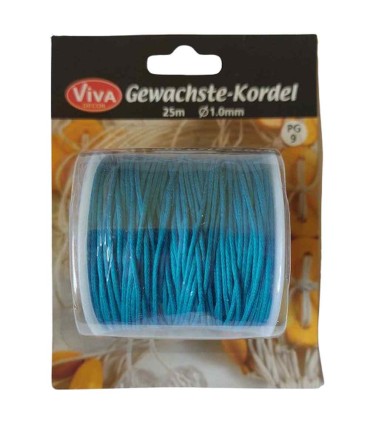 Ață cerată diametru 1 mm, din bumbac, VIVA DECOR, 25 metri