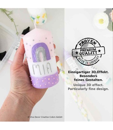 Ceară colorată pentru decorare lumânări, VIVA DECOR, 28 ml