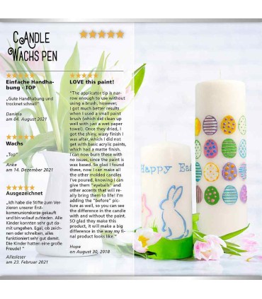 Colored wax for candle decoration, VIVA DECOR, 28 ml