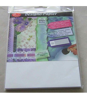 Hârtie albă fără acid, anti-îmbătrânire, A5, 240 g/mp, VIVA DECOR, 25 coli