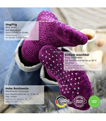 Set of 4 anti-slip paints for socks and textiles ABS Sock-Stop VIVA DECOR