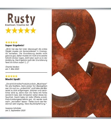 Rusty creative set for rust patina effect, VIVA DECOR