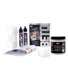Creative set BETON, creating concrete effects, VIVA DECOR, 8 pieces