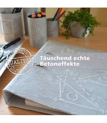 Set creativ BETON, creare efecte de beton, VIVA DECOR, 8 piese