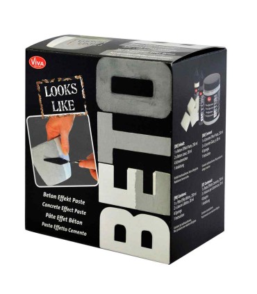 Set creativ BETON, creare efecte de beton, VIVA DECOR, 8 piese