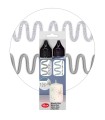 Set creativ 2 x ceară argintie pentru decorare lumânări, VIVA DECOR, 2x28 ml