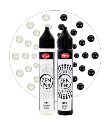 Set of 2 Blob-Paint dot painting paints, ZEN Pen VIVA DECOR, 2x28ml