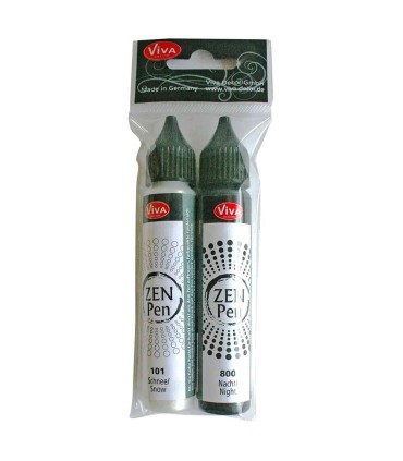 Set of 2 Blob-Paint dot painting paints, ZEN Pen VIVA DECOR, 2x28ml
