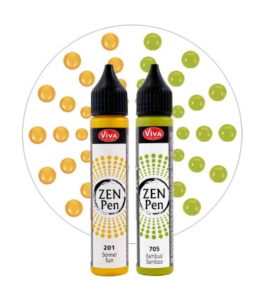 Set 2 vopsele pentru pictură punctată Blob-Paint, ZEN Pen VIVA DECOR, 2x28ml