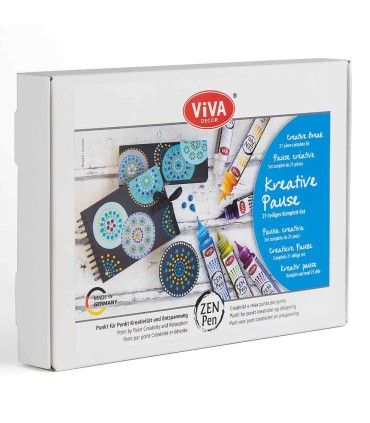Set creativ pictură punctată „Creative Break“, VIVA DECOR, 21 piese