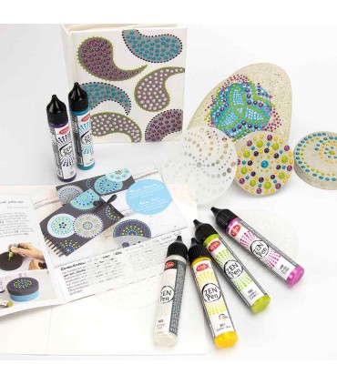 Creative dot painting set "Creative Break", VIVA DECOR, 21 pieces