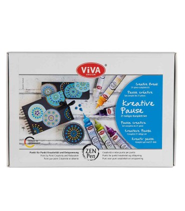 Creative dot painting set "Creative Break", VIVA DECOR, 21 pieces