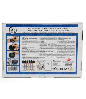 Creative dot painting set "Creative Break", VIVA DECOR, 21 pieces