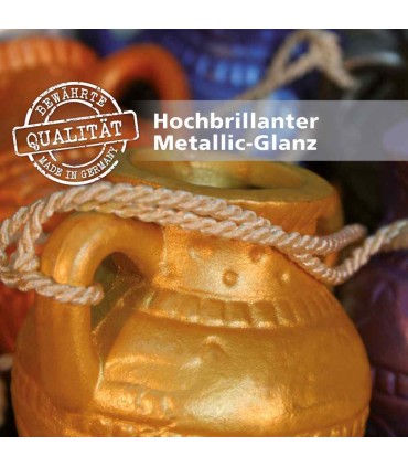 Creative gift set of 6 shiny metallic paints VIVA DECOR 6x30ml