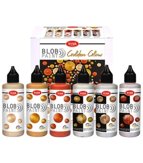 Gift set of 6 dot painting paints Blob Paint VIVA DECOR, 6x90ml