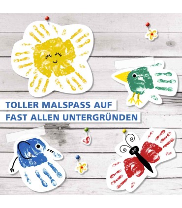 Finger paint set, children from 2 years old, VIVA DECOR, 4x100ml