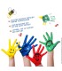 Finger paint set, children from 2 years old, VIVA DECOR, 4x100ml