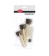 Set of 4 brushes with sponge for dabbing, VIVA DECOR