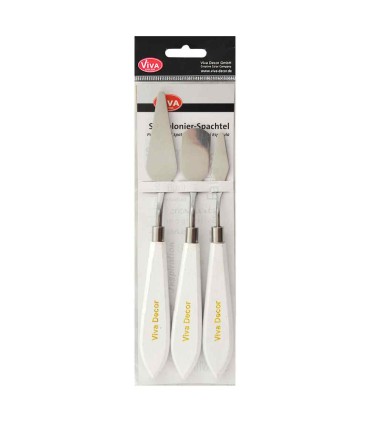 Set 3 spatule (cuțite de paletă) pentru artă, VIVA DECOR
