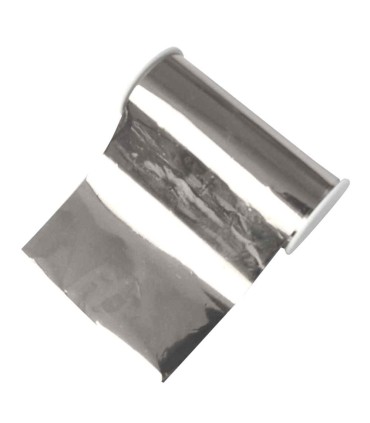 Silver metallic effect foil, 6.4x200 cm, VIVA DECOR