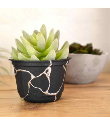 Folie cu efect metalic argintiu, 6,4x200 cm, VIVA DECOR