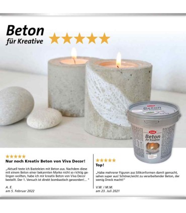 Beton fin pentru artiști, pentru turnare decorativă, VIVA DECOR