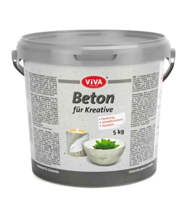 Beton fin pentru artiști, pentru turnare decorativă, VIVA DECOR, 5 kg