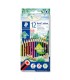 Set 12 creioane colorate hexagonale, lemn reciclat, Staedtler