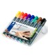 Set of 8 universal permanent markers, waterproof, Staedtler, chisel tip