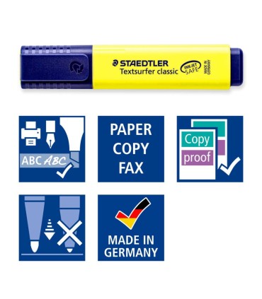 Set of 8 highlighters 1-5mm (text markers), Staedtler, 364-A-WP8