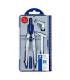 Metal compass with extension, pencil adapter, lead set, ruler box, Staedtler, 550-02