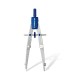 Compas metalic cu extensie, adaptor de creion, set mine, cutie cu riglă, Staedtler, 550-02