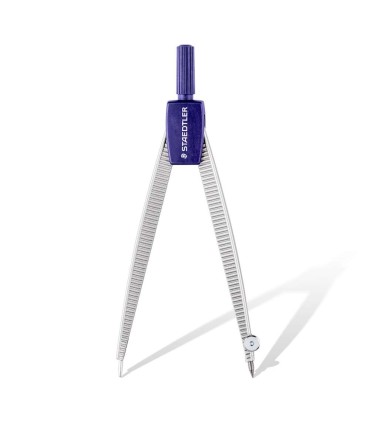 Precision school compass, lead set, box with ruler, Staedtler, 550-50