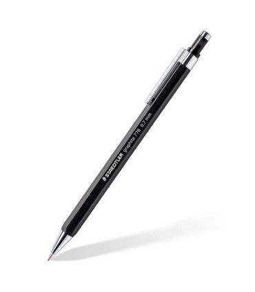 Creion mecanic metalic, mine 0,7 mm, cu radieră retractabilă, Staedtler, 778-07-9