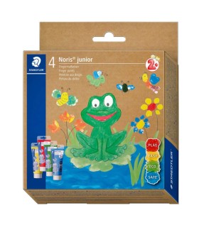 Set of 4 finger painting colors, Noris Staedtler, 4x75ml, from 2 years