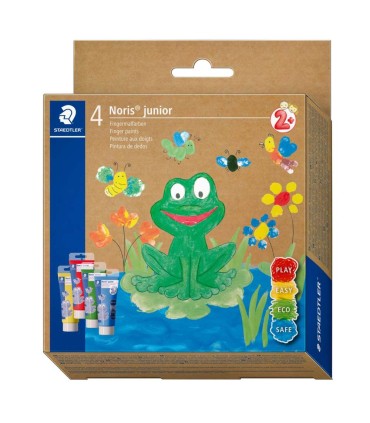 Set 4 culori pentru degete, Noris Staedtler, 4x75ml, de la 2 ani