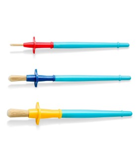 Set of 3 brushes sizes S, M, L, Noris Staedtler, for kindergarten, from 2 years old