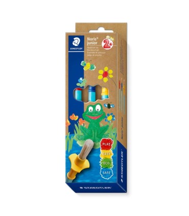 Set of 3 brushes sizes S, M, L, Noris Staedtler, for kindergarten, from 2 years old