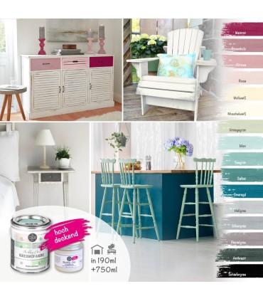 Chalk paint for furniture, vintage matte look, My COLOR Room by VIVA, 750ml