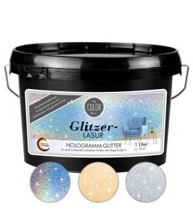 Transparent washable decorative glaze with glitter, My COLOR Room by Viva Decor, 1 liter