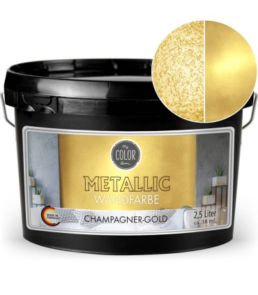 Vopsea decorativă cu efect metalic pentru pereți, My COLOR Room by Viva Decor, 2,5L