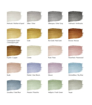 Metallic Acrylic Paint, creamy and intense, VIVA DECOR, 250 ml