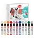 Set vopsele pentru pictură punctată Blob-Paint, ZEN Pen VIVA DECOR, 11x28ml
