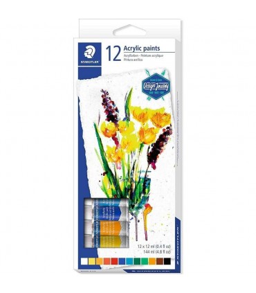 Culori acrilice Staedtler -set 12 tuburi 8500 C12