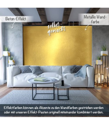 Vopsea decorativă cu efect metalic pentru pereți, Viva Decor