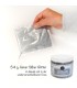 Fine silver glitter powder for wall paint, epoxy resin and varnishes, VIVA DECOR, 34g