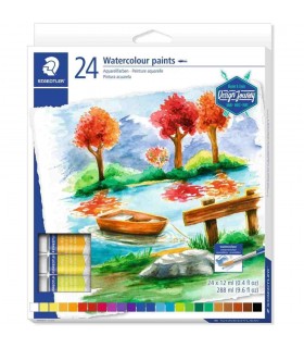Staedtler watercolor paints set 24 tubes 8880 C24