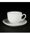 Porcelain cup with cup, 125 ml, first quality