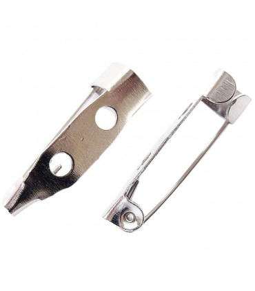 Bază broșă 20*5mm argintie